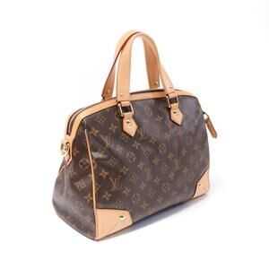 Louis Vuitton Retiro handbag canvas leather Monogram brown